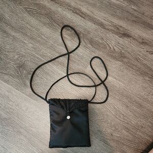 Little black purse with bead detail